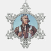 Black Aviators: Militärischer Kampfdienst der USA Schneeflocken Zinn-Ornament (Vorderseite)