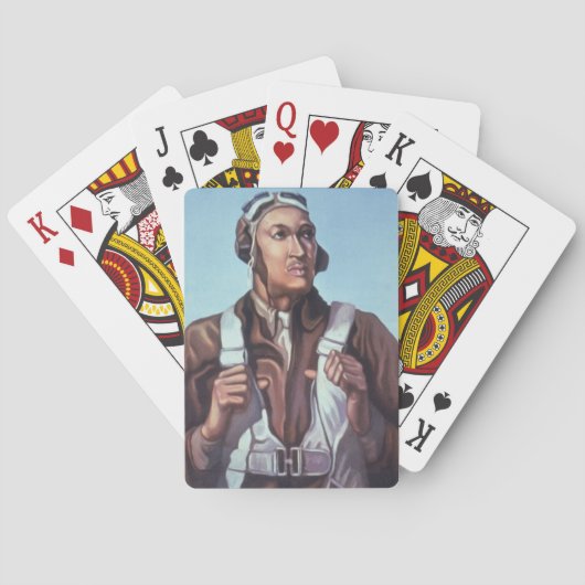 Black Aviators: Militärischer Kampfdienst der USA Spielkarten (Rückseite)