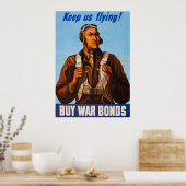 Black Aviators US-Kampfpiloten WW2 Poster (Küche)