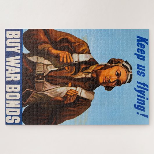 Black Aviators US-Kampfpiloten WW2 Puzzle (Horizontal)