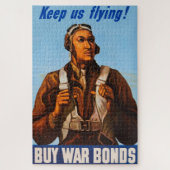 Black Aviators US-Kampfpiloten WW2 Puzzle (Vertikal)