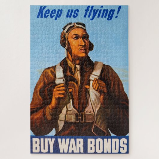 Black Aviators US-Kampfpiloten WW2 Puzzle (Vertikal)