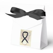 Black Awareness Ribbon Angel Gastgeschenk Boxen