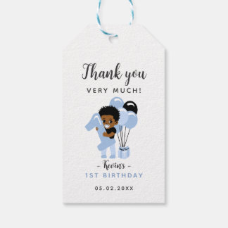 Black Baby Boy 1. Geburtstag Vielen Dank Tag Geschenkanhänger