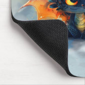 Black Baby Dragon Mouse Pad Mousepad (Ecke)