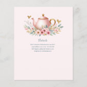 Black Baby Girl Brewing Tee Party Dusche Floral (Rückseite)