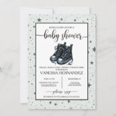 Black Baby High Tops Babydusche Einladung (Vorderseite)