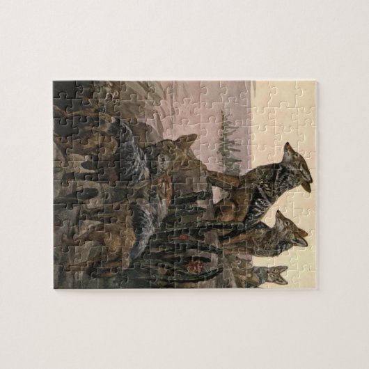 Black Backed Jackals von Winifred Austen Puzzle (Horizontal)