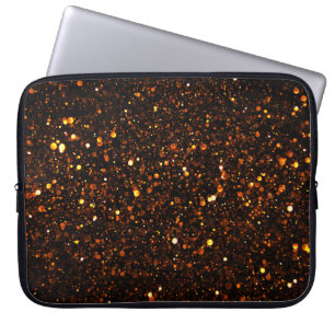 Black Background Beautiful Bokeh Laptopschutzhülle