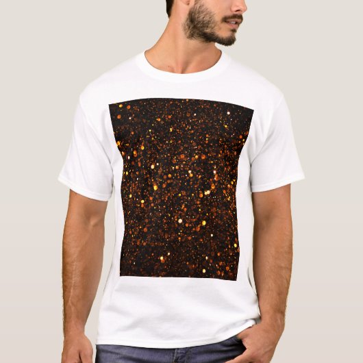 Black Background Beautiful Bokeh T-Shirt (Vorderseite)