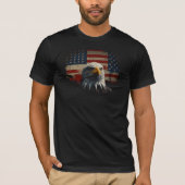 black background design only eagle T-Shirt (Vorderseite)