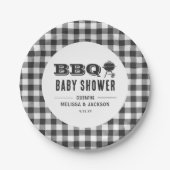 Black Backyard GRILLEN Baby Dusche Pappteller (Vorderseite)