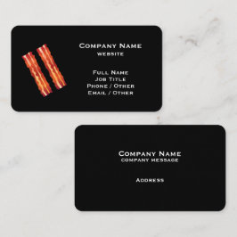 Black Bacon Business Card Visitenkarte