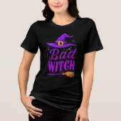 Black Bad Witch Crew Neck | Funny Witch Tee (Vorderseite)