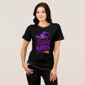 Black Bad Witch Crew Neck | Funny Witch Tee (Vorderseite voll)