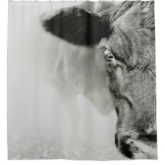 Black Baldie Duschvorhang