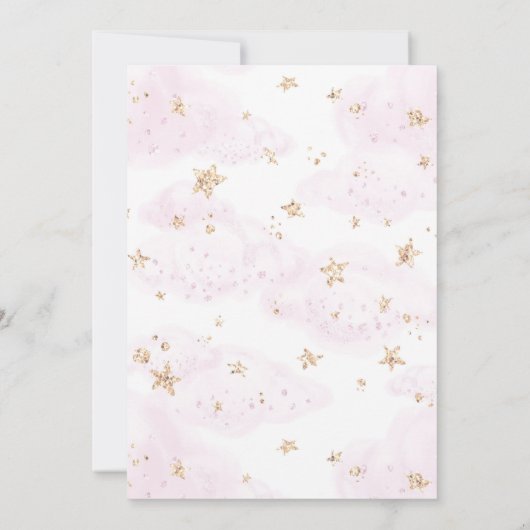 Black Ballerina Geburtstagsparty Einladung (Rückseite)