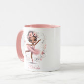 Black Ballerina Happy Birthday Tasse (Vorderseite Links)
