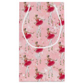 Black Ballerina Holiday Geschenktasche Kleine Geschenktüte (Rückseite)