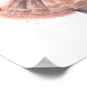 Black Ballerina, Pink Tutu, Pink Ivy Barrette Poster (Ecke)