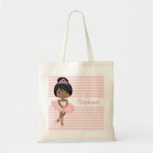 Black Ballerina Zwei-Seiten-Tote-Tasche Tragetasche (Vorne)
