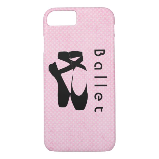 Black Ballet Shoes En Pointe Case-Mate iPhone Hülle (Rückseite)