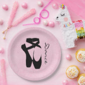 Black Ballet Shoes En Pointe Pappteller (Party)