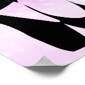 Black Ballet Shoes En Pointe Poster (Ecke)