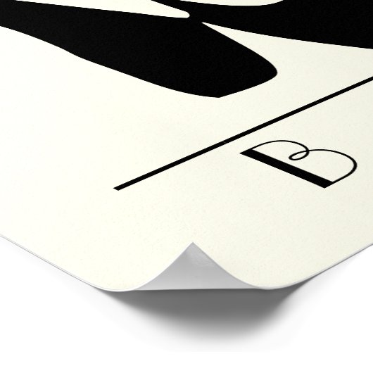 Black Ballet Shoes En Pointe Poster (Ecke)