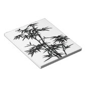 Black Bamboo Silhouette Notizblock (angewinkelt)