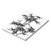 Black Bamboo Silhouette Notizblock (Rotiert)
