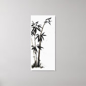 Black Bamboo - Tinte Leinwanddruck (Vorderseite)