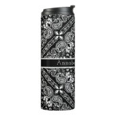 Black Bandana personalize Thermal Tumbler Thermosbecher (Nach links gedreht)