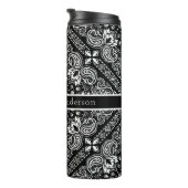 Black Bandana personalize Thermal Tumbler Thermosbecher (Nach rechts gedreht)