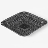 Black Bandanarama Pappteller (Gewinkelt)