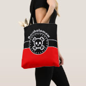 Black Banner & FIRE RED Rectangle + Ihre Ideen Tasche (Von Nahem)