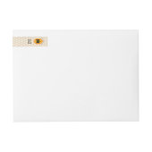 Black Banner Gold Honey Jar Tamper Proof Lid Label (Vorderseite)