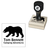 Black Bar Camping Adventures Gummistempel (Stempel)