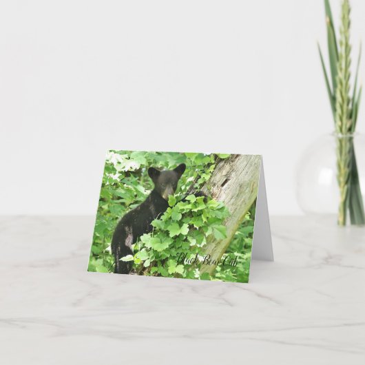 Black Bar Cub Note Card (Vorderseite)