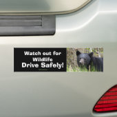 Black Bar Cub Wildlife Supporter Autoaufkleber (Auf Auto)