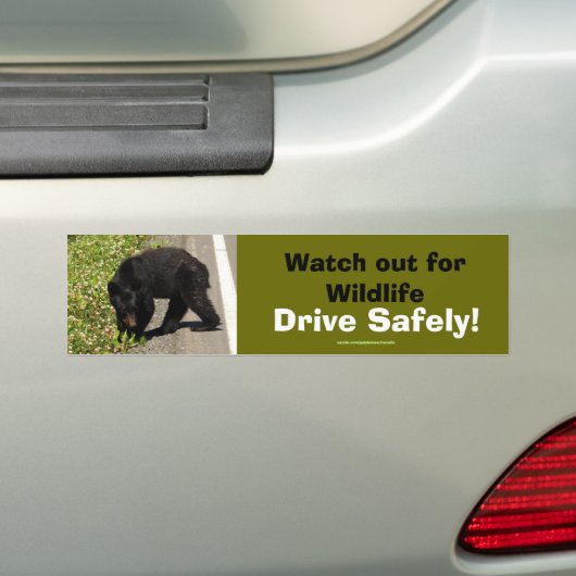 Black Bar Cub Wildlife Supporter Autoaufkleber (Auf Auto)