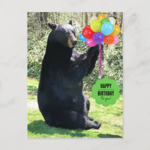 Black Bar - "Cubby - Happy Birthday!" Postkarte