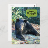 Black Bar - "Cubby Sure, ich komme richtig dran!" Postkarte (Vorne/Hinten)