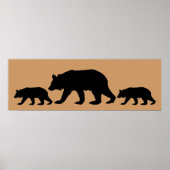 Black Bar & Cubs Silhouette Poster (Vorne)