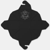 Black Bar Mitzvah Star of David Custom Fortune Geschenkschachtel (Ungefaltet)