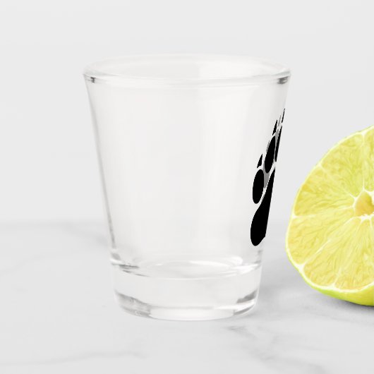 Black Bar Paar Print Schnapsglas (Links)