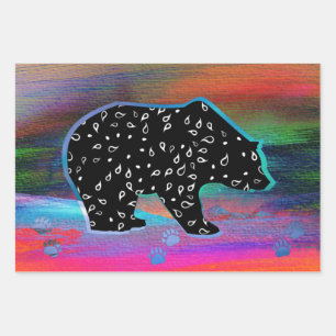 Black Bar Spirit Northern Light Colors Geschenkpapier Set