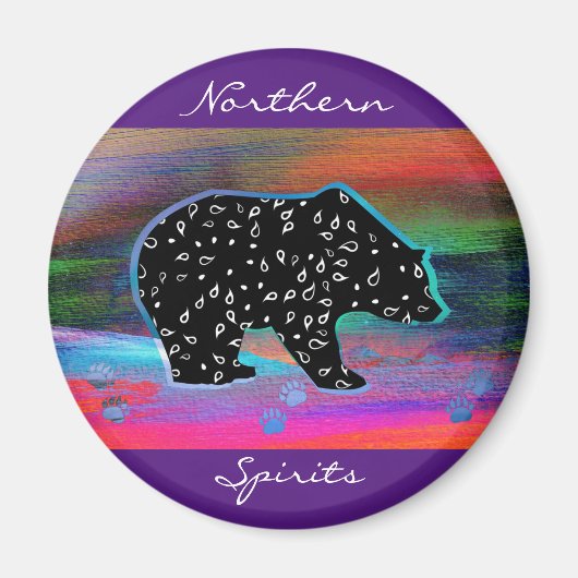 Black Bar Spirit Northern Light Colors Magnet (Vorne)