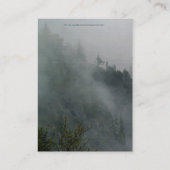 Black Bar Wildlife & Mistral Forest Business Cards Visitenkarte (Rückseite)