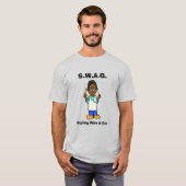 Black Barber SWAG T - Shirt (Vorne ganz)